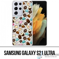Samsung Galaxy S21 Ultra Case - Kawaii Cupcake