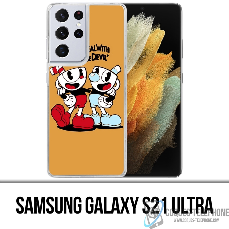 Coque Samsung Galaxy S21 Ultra - Cuphead