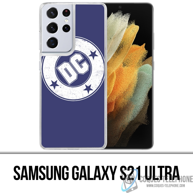 Custodia per Samsung Galaxy S21 Ultra - Dc Comics Vintage Logo