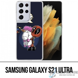 Samsung Galaxy S21 Ultra Case - Deadpool Fluffy Unicorn