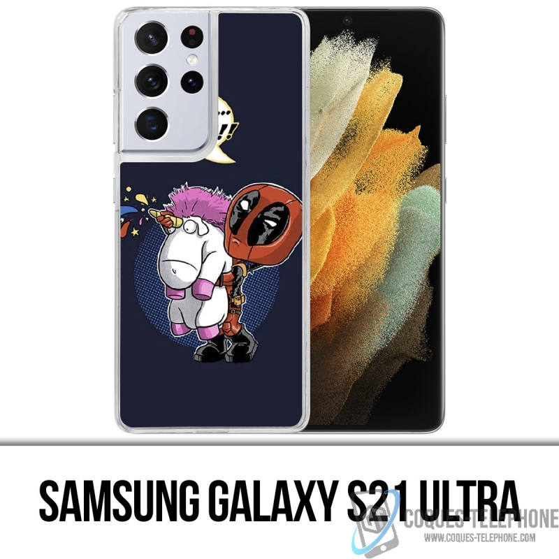 Funda Samsung Galaxy S21 Ultra - Unicornio esponjoso de Deadpool