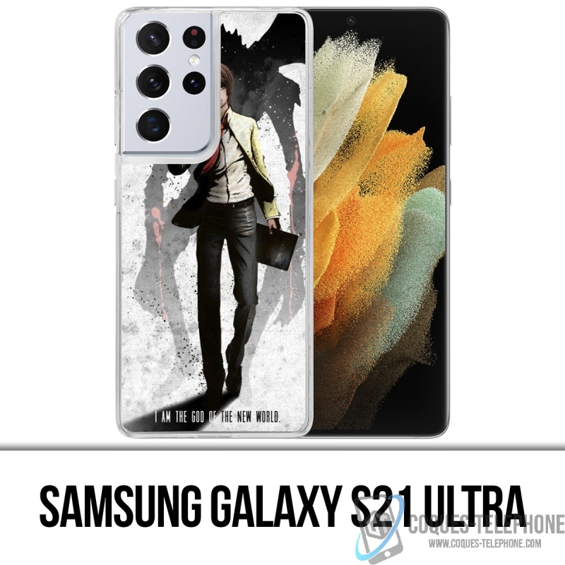 Custodia per Samsung Galaxy S21 Ultra - Death Note God New World