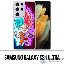 Funda Samsung Galaxy S21 Ultra - Dragon Ball Black Goku Cartoon