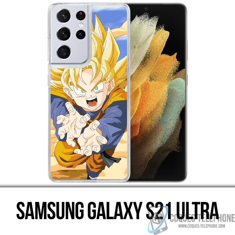 Coque Samsung Galaxy S21 Ultra - Dragon Ball Son Goten Fury