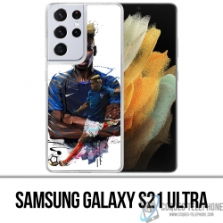 Custodia per Samsung Galaxy S21 Ultra - Football France Pogba Drawing