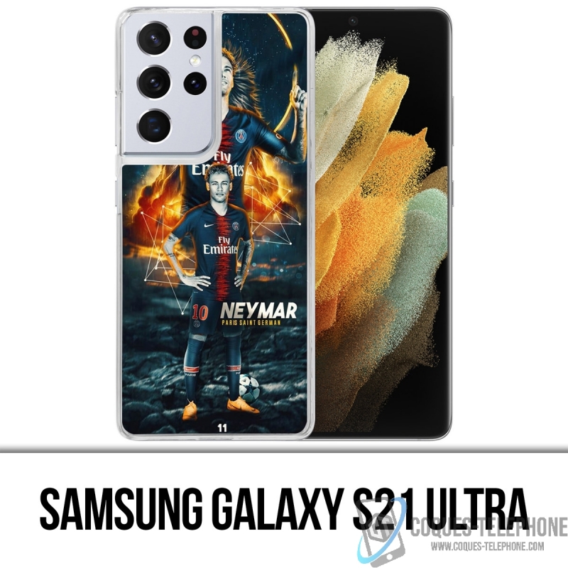 Custodia per Samsung Galaxy S21 Ultra - Psg Football Neymar Victory