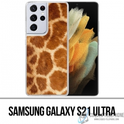 Coque Samsung Galaxy S21 Ultra - Girafe Fourrure