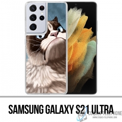 Samsung Galaxy S21 Ultra Case - Grumpy Cat
