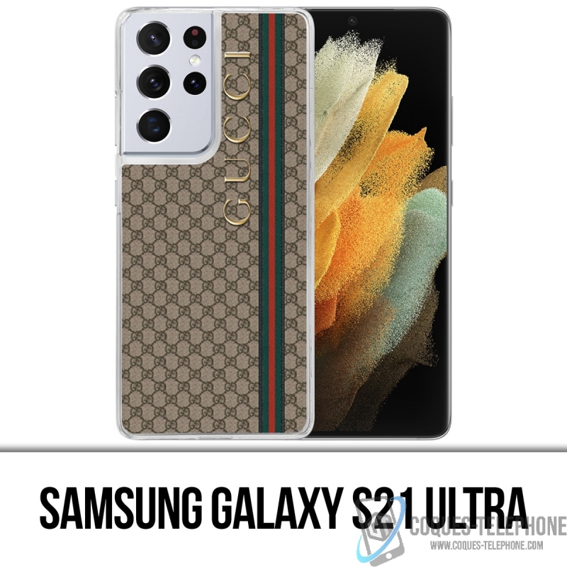 3D Gucci Print Samsung Galaxy S21 Ultra Clear Case