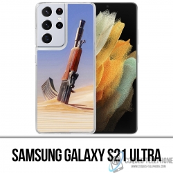 Custodia per Samsung Galaxy S21 Ultra - Gun Sand