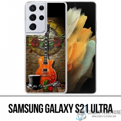 Coque Samsung Galaxy S21 Ultra - Guns N Roses Guitare
