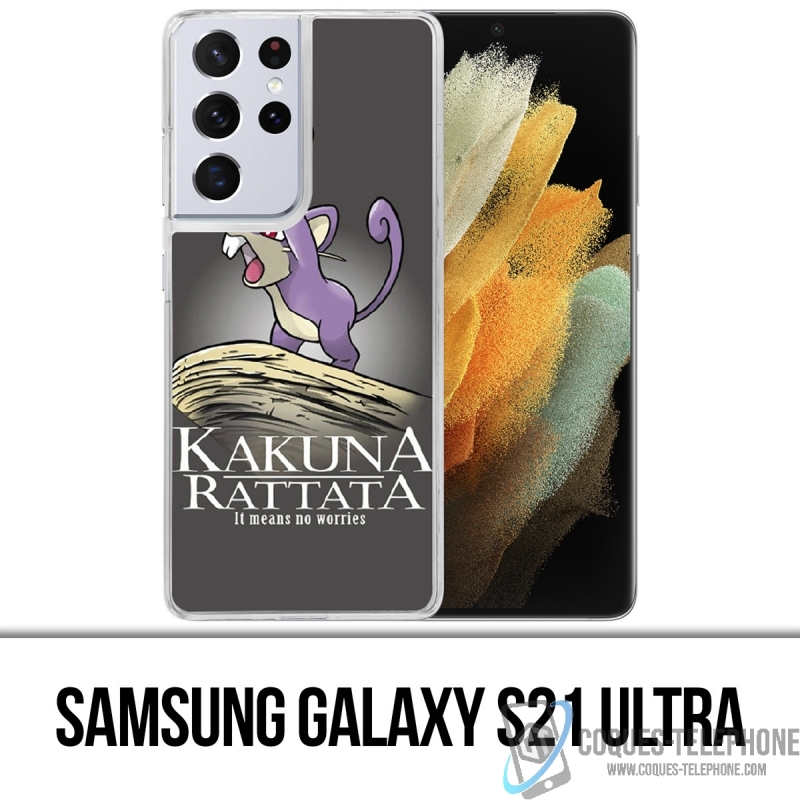 Custodia per Samsung Galaxy S21 Ultra - Hakuna Rattata Pokémon Re Leone