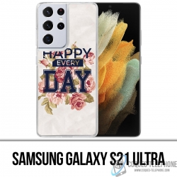 Funda Samsung Galaxy S21 Ultra - Rosas felices todos los días