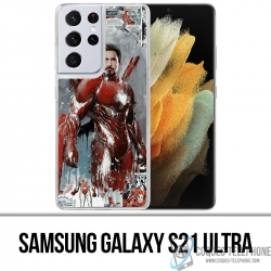 Custodia per Samsung Galaxy S21 Ultra - Iron Man Comics Splash