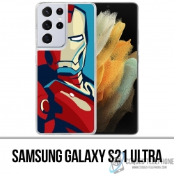 Samsung Galaxy S21 Ultra Case - Iron Man Design Poster