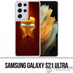 Samsung Galaxy S21 Ultra Case - Iron Man Gold