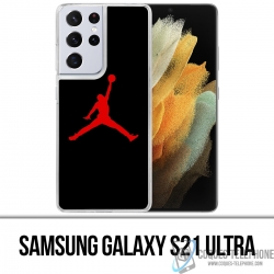 Funda Samsung Galaxy S21 Ultra - Jordan Basketball Logo Negro