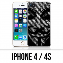 Coque iPhone 4 / 4S - Anonymous 3D