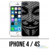 Coque iPhone 4 / 4S - Anonymous 3D