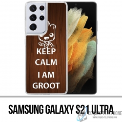 Custodia per Samsung Galaxy S21 Ultra - Mantieni la calma Groot