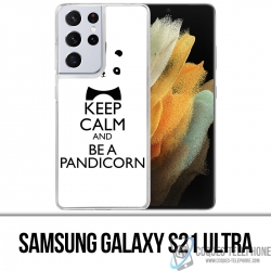 Samsung Galaxy S21 Ultra Case - Keep Calm Pandicorn Panda Unicorn