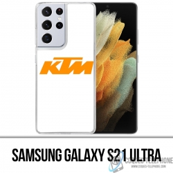 Samsung Galaxy S21 Ultra Case - Ktm Logo White Background