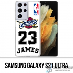 Custodia per Samsung Galaxy S21 Ultra - Lebron James White