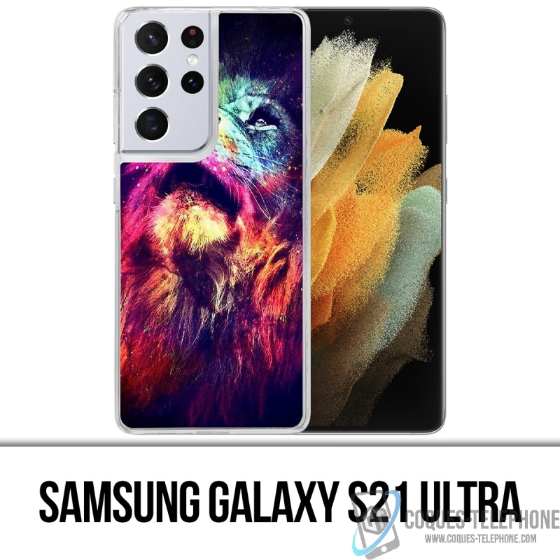 Coque Samsung Galaxy S21 Ultra - Lion Galaxie