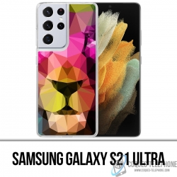 Samsung Galaxy S21 Ultra Case - Geometrischer Löwe