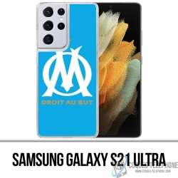 Samsung Galaxy S21 Ultra Case - Om Marseille Logo Blue