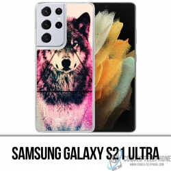 Custodia per Samsung Galaxy S21 Ultra - Triangle Wolf