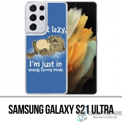 Coque Samsung Galaxy S21 Ultra - Loutre Not Lazy