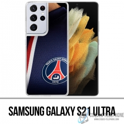 Funda Samsung Galaxy S21 Ultra - Camiseta azul Psg Paris Saint Germain