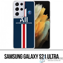 Coque Samsung Galaxy S21 Ultra - Maillot PSG Football 2020