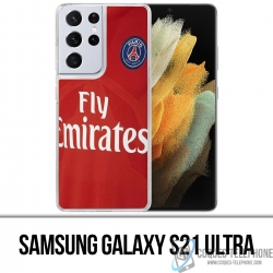 Funda Samsung Galaxy S21 Ultra - Camiseta roja Psg