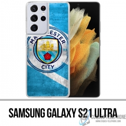Samsung Galaxy S21 Ultra Case - Manchester Football Grunge