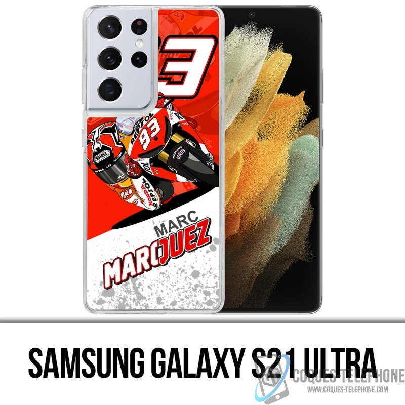 Custodia per Samsung Galaxy S21 Ultra - Marquez Cartoon