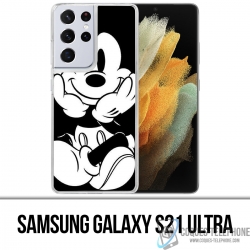 Samsung Galaxy S21 Ultra Case - Black And White Mickey
