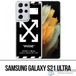Samsung Galaxy S21 Ultra Case - Off White Black