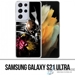 Custodia per Samsung Galaxy S21 Ultra - One Punch Man Splash