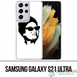 Samsung Galaxy S21 Ultra Case - Oum Kalthoum Schwarz Weiß