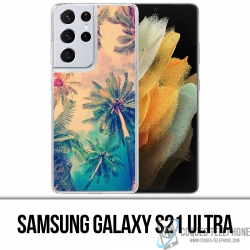 Coque Samsung Galaxy S21 Ultra - Palmiers