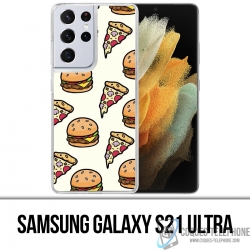 Coque Samsung Galaxy S21 Ultra - Pizza Burger