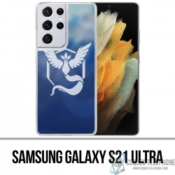 Samsung Galaxy S21 Ultra Case - Pokémon Go Team Blue Grunge