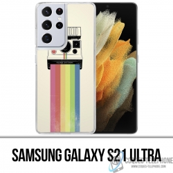 Coque Samsung Galaxy S21 Ultra - Polaroid Arc En Ciel Rainbow