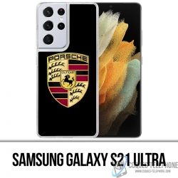 Samsung Galaxy S21 Ultra Case - Porsche Logo Black