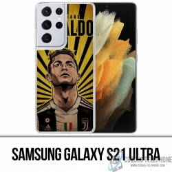 Custodia per Samsung Galaxy S21 Ultra - Poster Ronaldo Juventus