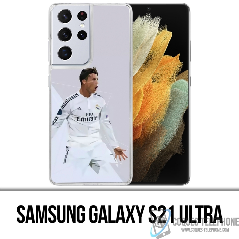 Funda Samsung Galaxy S21 Ultra - Ronaldo Lowpoly