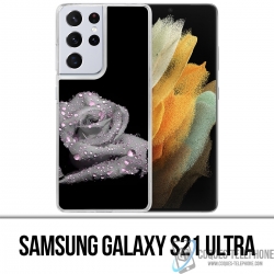 Coque Samsung Galaxy S21 Ultra - Rose Gouttes