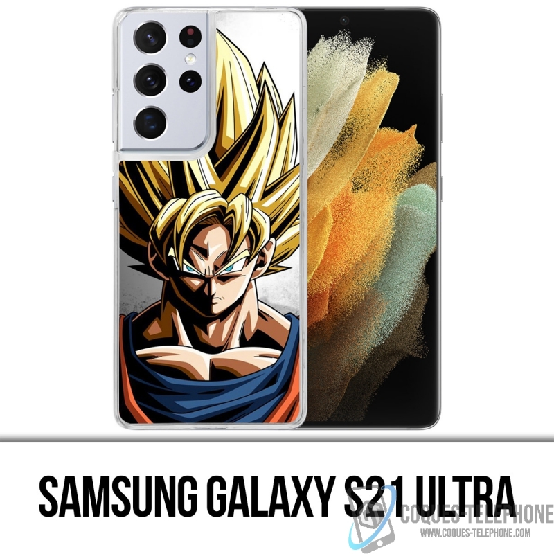 Funda Samsung Galaxy S21 Ultra - Goku Wall Dragon Ball Super
